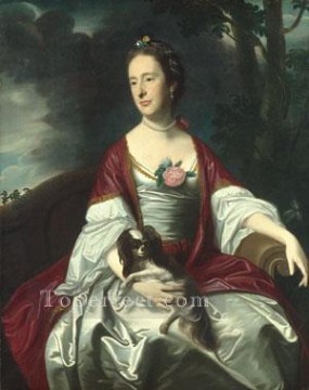 John Singleton Copley Painting - Mrs Jerathmael Bowers colonial New England Portraiture John Singleton Copley